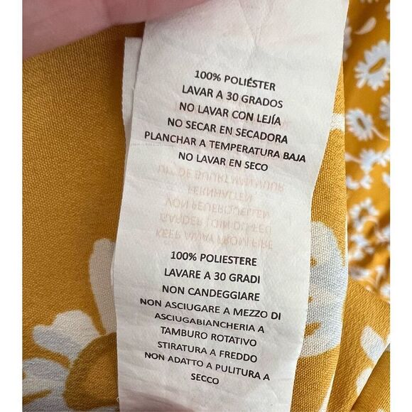 Boohoo Floral Pattern Button Up Lightweight Long Sleeve Midi Dress - Picture 5 of 5